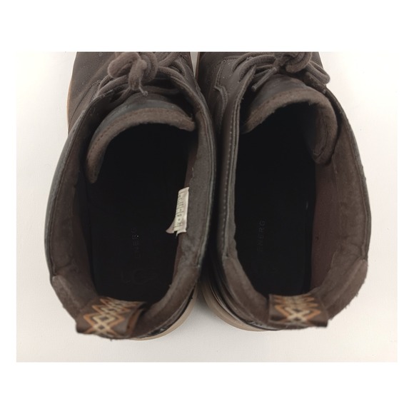UGG Men's Dark Brown Leather Chukka Boots Treadlite Sole Size 11 - Picture 10 of 11